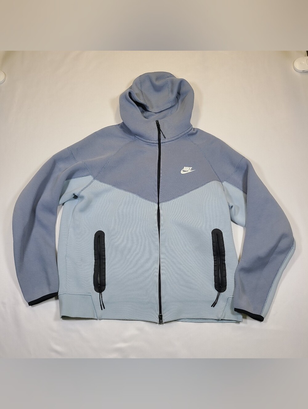 E1 Nike Tech Fleece Hoodie Mens XLarge Blue Full Zip Windrunner FB7921-440